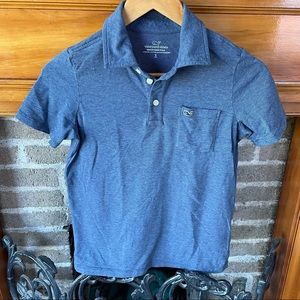 Vineyard Vines boys Edgartown blue polo size S 8-10 great condition!